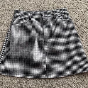 Black and White Checkered Brandy Melville Skirt